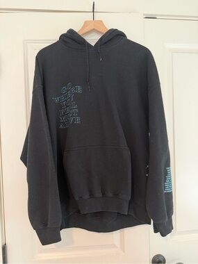 Black Mayfair Graphic Hoodie Sweatshirt - Casual Pullover